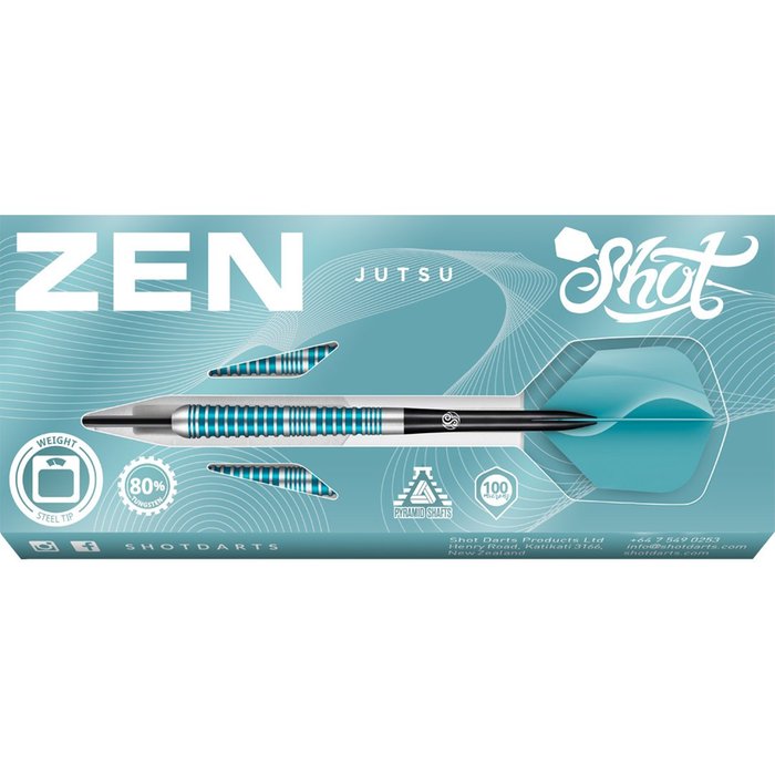 SHOT - ZEN - JUTSU - v2 - STEEL TIP DARTS -80% - 23g/24g/25g