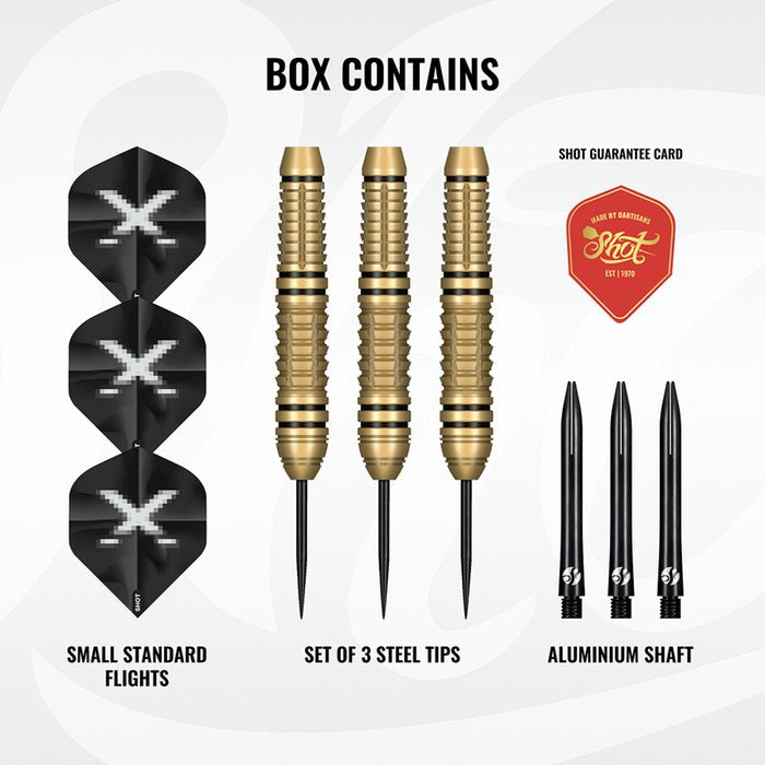 SHOT - X BOOST - BRASS DARTS - STANDARD POINTS - 23g