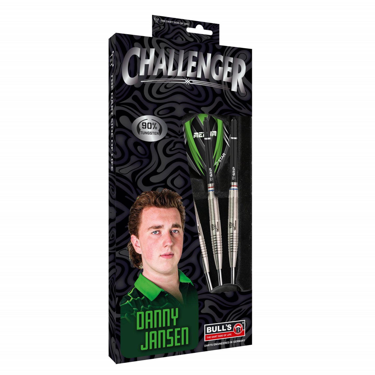 BULL'S - DANNY JANSEN - 90% - STEEL TIP DARTS - 26g