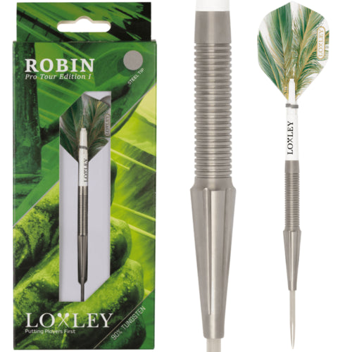 LOXLEY - ROBIN - PRO TOUR MODEL 1 - STEEL TIP DARTS - 90% - 21g/23g/25g