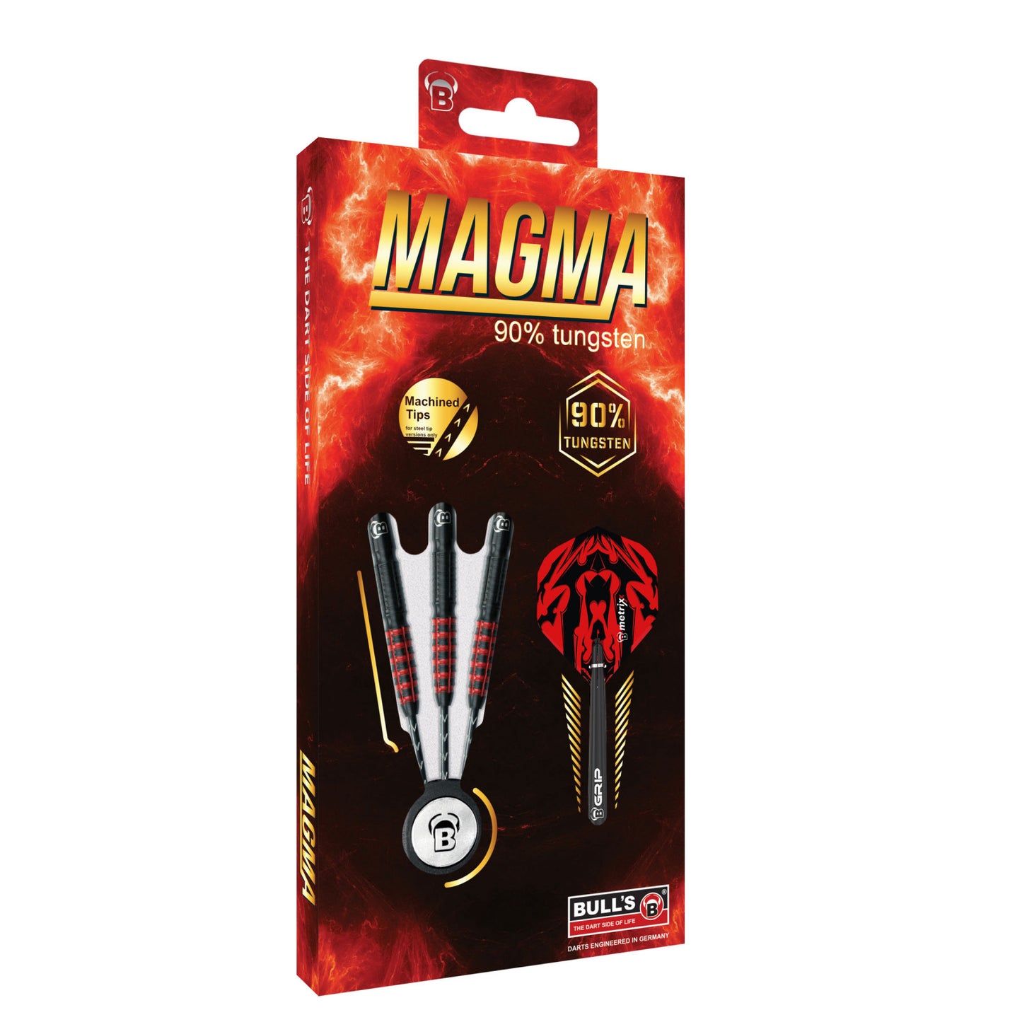 BULL'S - MAGMA - 90% - STEEL TIP DARTS - 21g/23g/25g