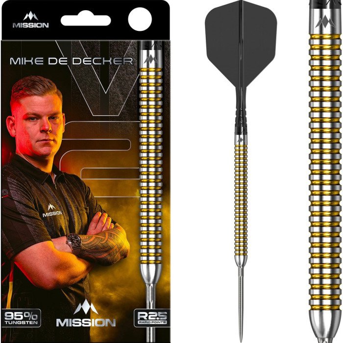 MISSION - MIKE DE DECKER - R2.5 - RAPID POINT DARTS - 95% - 22g