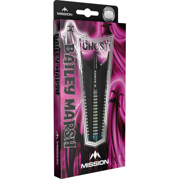 MISSION - BAILEY MARSH - STEEL TIP DARTS - CORAL PVD COATING - 90% - 23g/25g