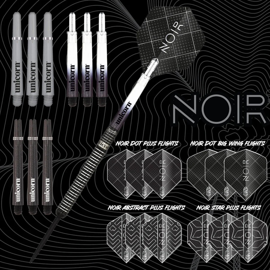 UNICORN - GARY ANDERSON - NOIR - PHASE 3 - DELUXE PLAYER EDITION - STEEL TIP DARTS - 90% - 21g/23g/25g/27g