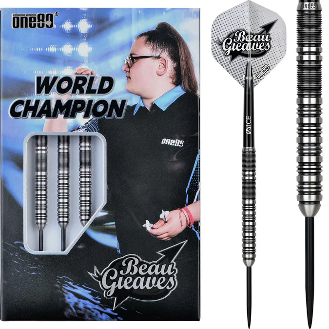 ONE80 - BEAU GREAVES - WORLD CHAMPION - STEEL TIP DARTS - 90% - 21g/23g/25g