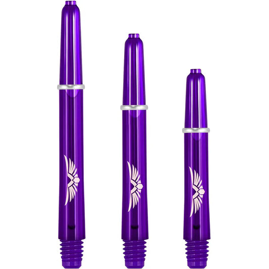 SHOT - EAGLE CLAW - Strong Polycarbonate Stems/Shafts- With Machined Rings - 'PURPLE'