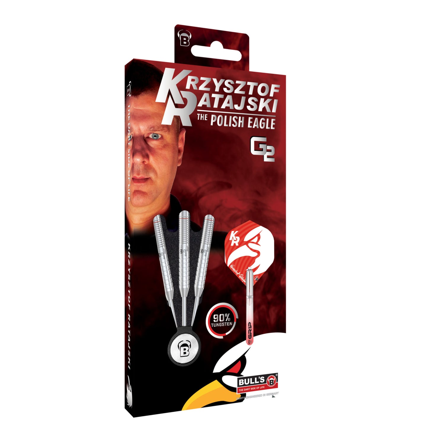 BULL'S - KRZYSZTOF RATAJSKI - G2 - 90% - STEEL TIP DARTS - 22g/24g/26g