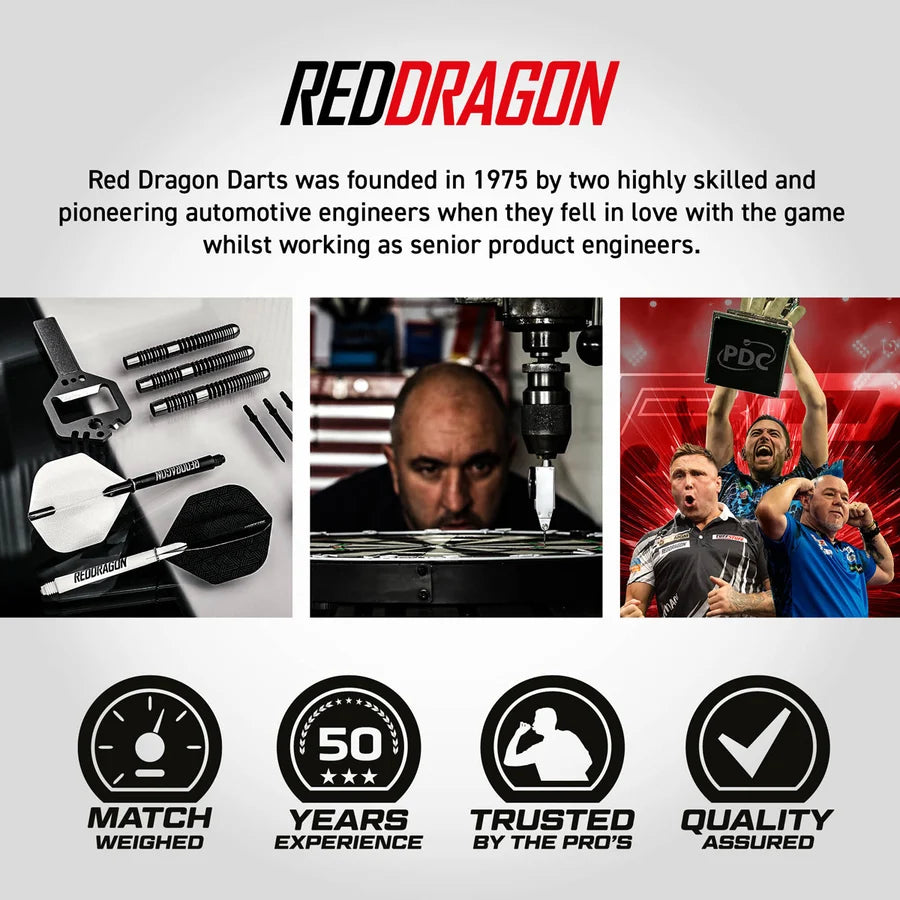 RED DRAGON - PEGASUS - SWITCH POINT DARTS - 90% - 22g/23g/24g/25g
