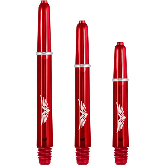 SHOT - EAGLE CLAW - Strong Polycarbonate Stems/Shafts- With Machined Rings - 'RED'