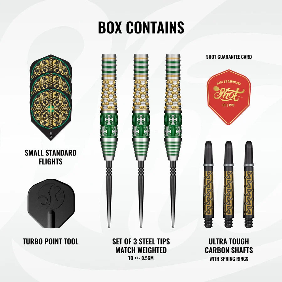 SHOT - CELT - CERNUNNOS - TURBO POINT DARTS - 90% - 22g/23g/24g/25g