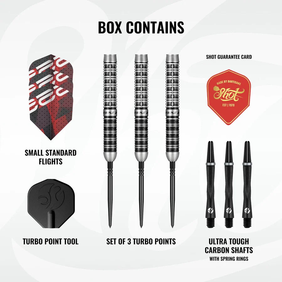 SHOT - PRO SERIES - NIELS ZONNEVELD - 2.0 - TURBO POINT DARTS - 90% - 23g/24g