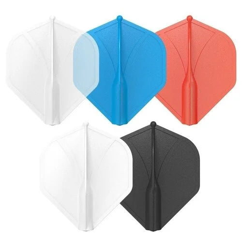 SHOT - AIRFOIL - MOULDED DART FLIGHTS - STANDARD (No.2) - CLEAR