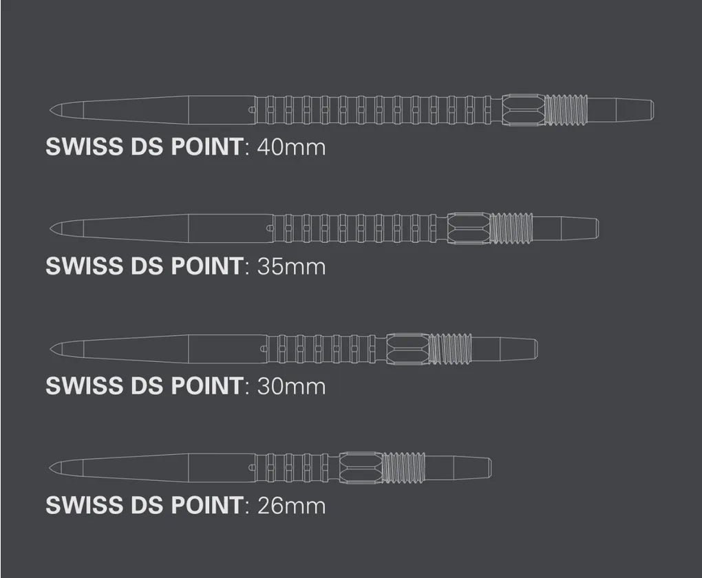 TARGET - SWISS POINTS - DS - REPLACEMENT/SPARE SWISS POINTS - 26mm/30mm/35mm/40mm