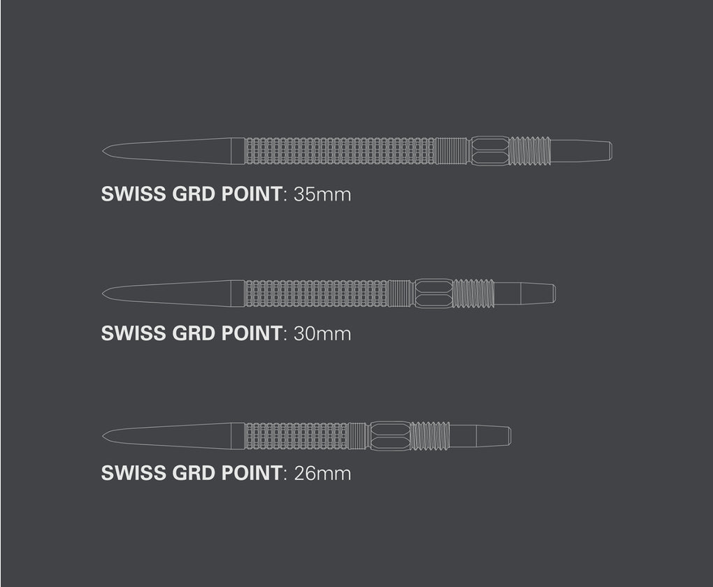 TARGET - SWISS POINTS - GRD - REPLACEMENT/SPARE SWISS POINTS- 26mm/30mm/35mm