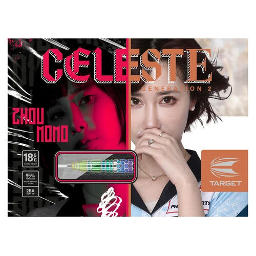 TARGET JAPAN - ZHOU MOMO - CELESTE - G2 - SWISS POINT DARTS - 95% - 21g