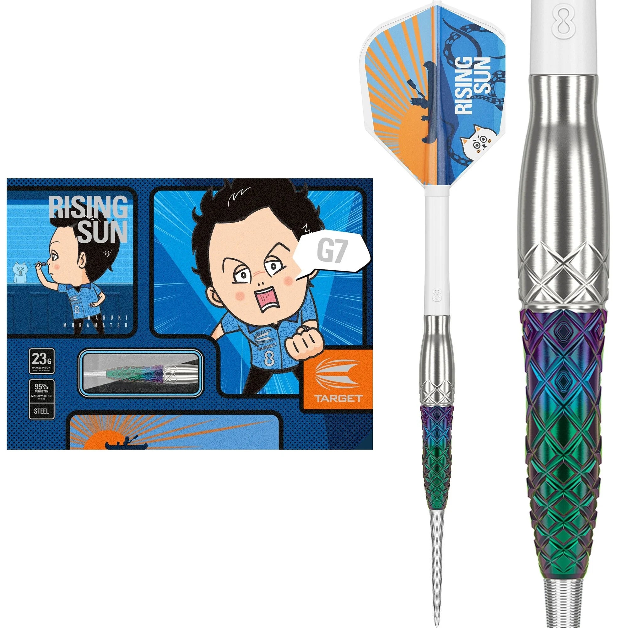 TARGET JAPAN - HARUKI MURAMATSU - RISING SUN - G7 - STEEL TIP TARGET JAPAN - HARUKI MURAMATSU - RISING SUN - G7 - STEEL TIP