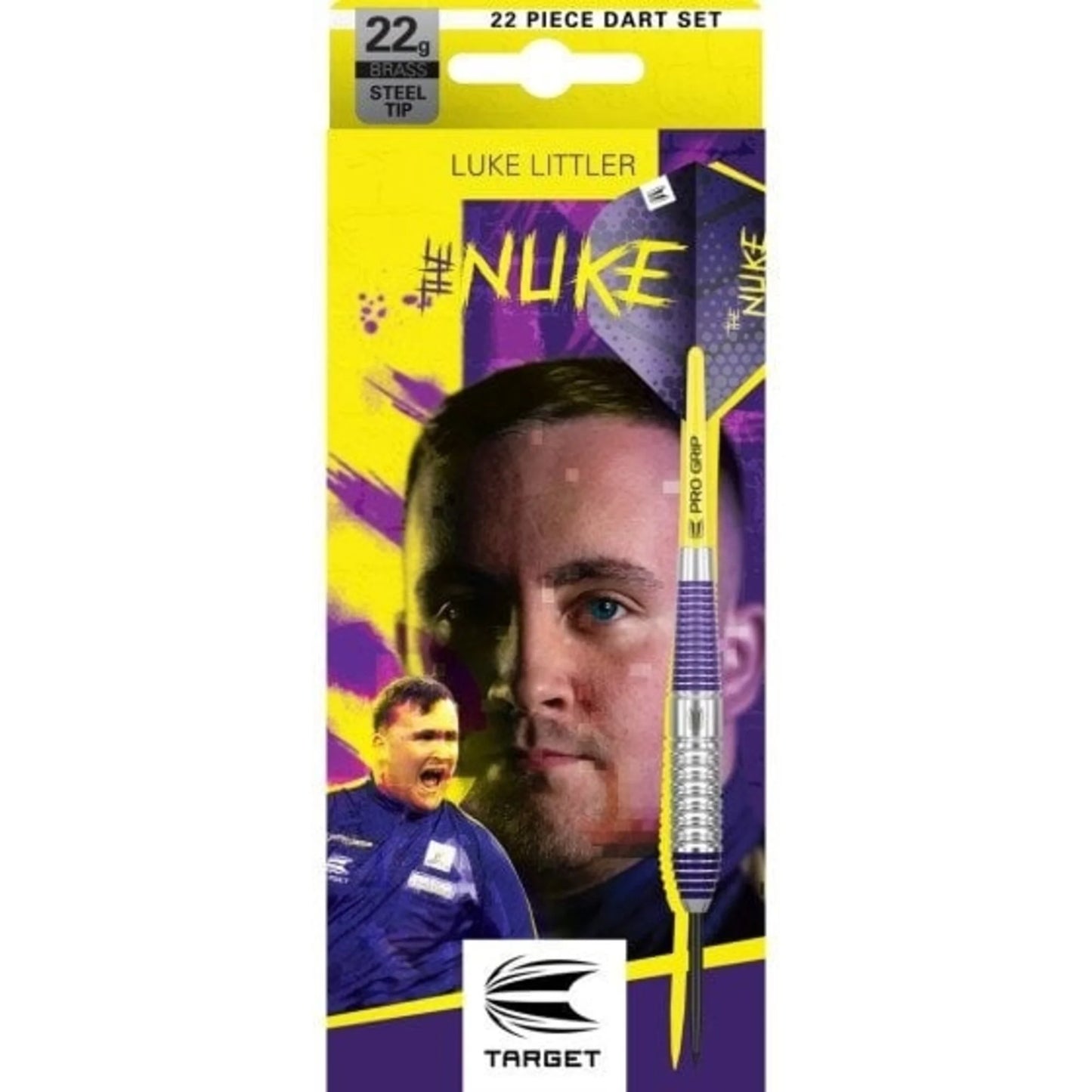 TARGET - LUKE LITTLER - BRASS - STEEL TIP POINT - BRASS DARTS - 22g