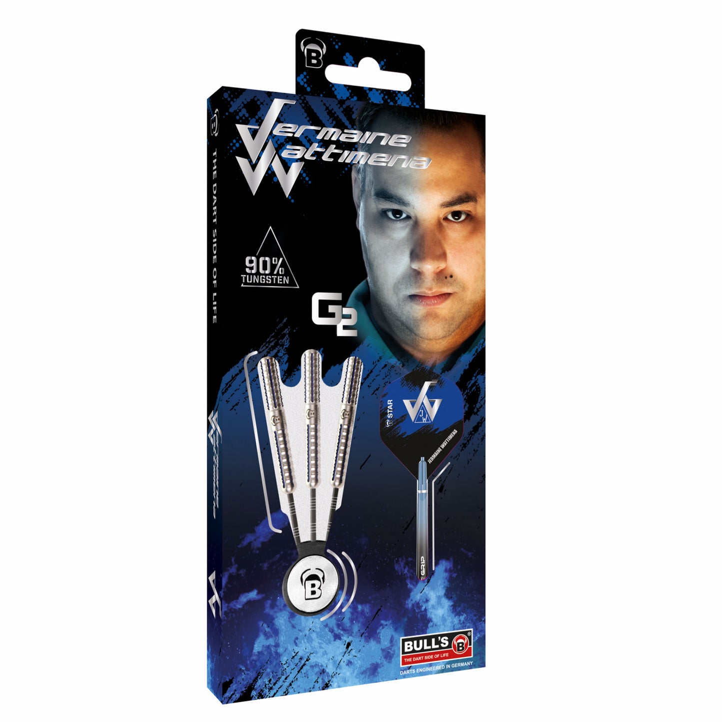 BULL'S - JERMAINE WATTIMENA - 90% - STEEL TIP DARTS - 22g/24g