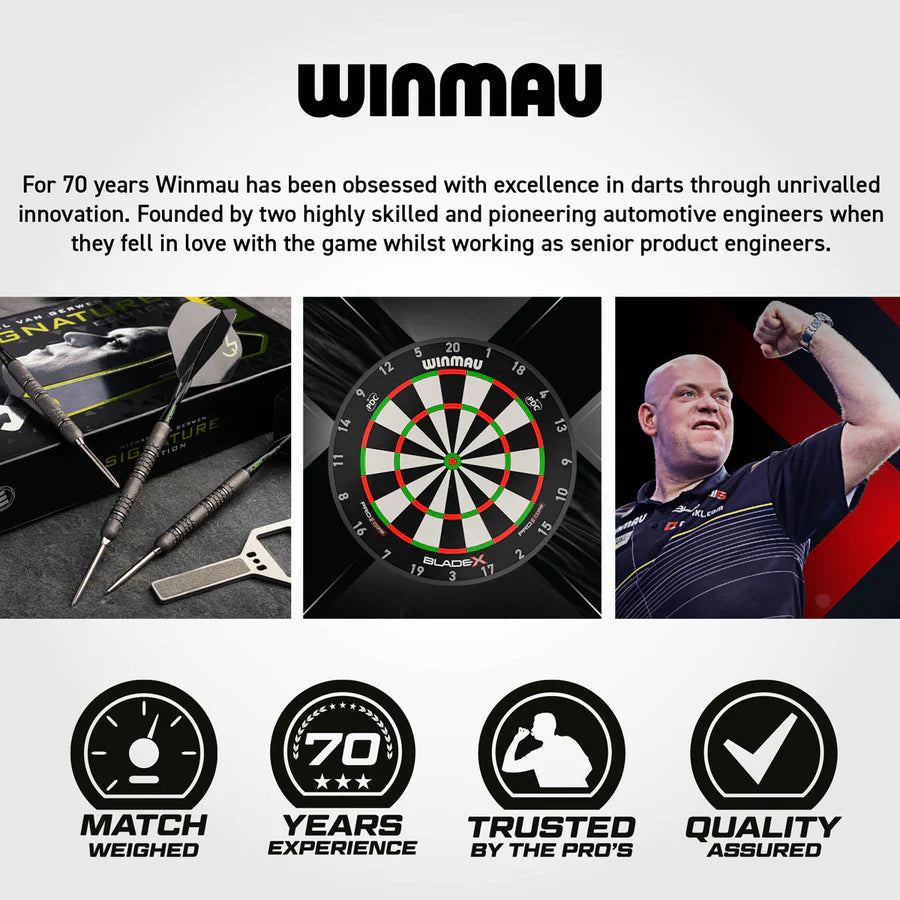 WINMAU - MICHAEL VAN GERWEN - SIGNATURE EDITION - MVG - SWITCH POINT DARTS - 22g/23g/24g