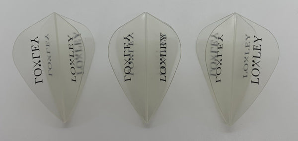 LOXLEY - Loxley Dart Flights - Logo Transparent - Kite 100 Micron - Logo