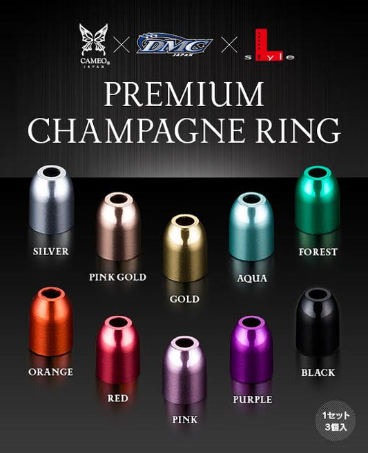 LSTYLE - Premium Champagne Rings (Pack of 3)