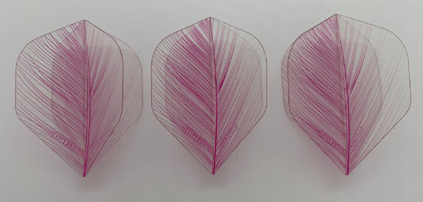 LOXLEY - Loxley Dart Flights - Feather STANDARD 100 Micron - Transparent - Green/Blue/Pink