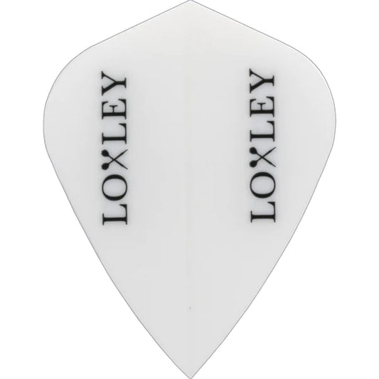 LOXLEY - Loxley Dart Flights - Logo White - Kite 150 Micron - Logo