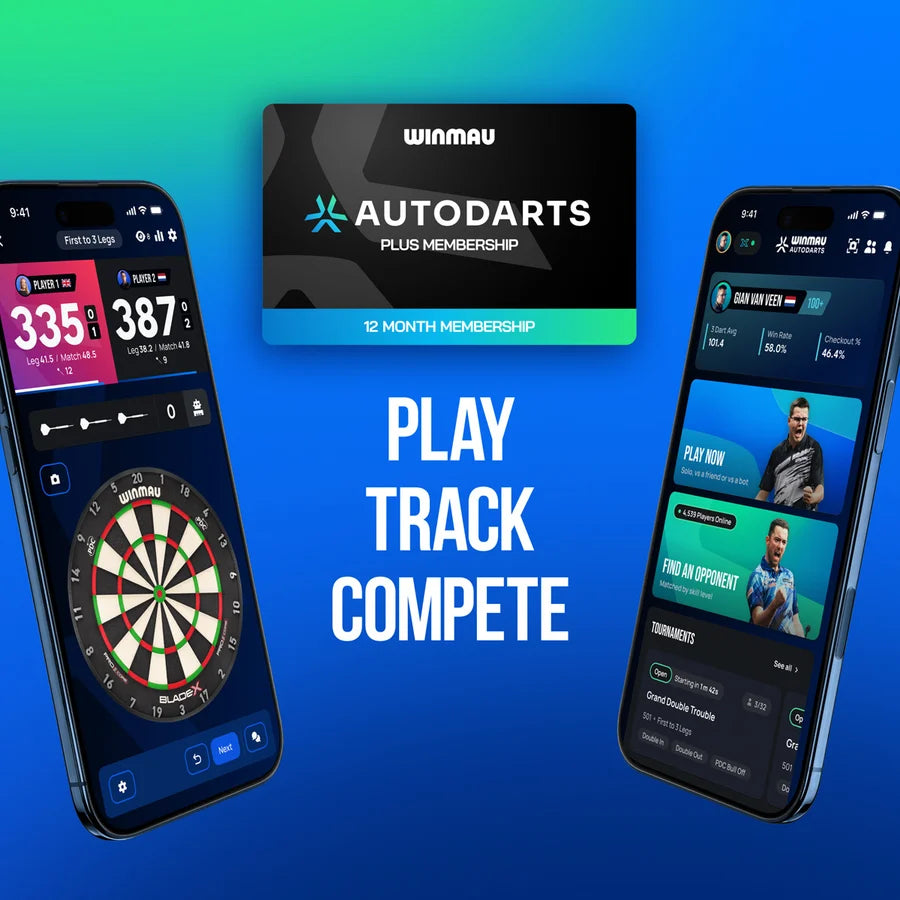 WINMAU - AUTODARTS - 12 MONTHS SUBSCRIPTION & DEVICE STAND/TRIPOD