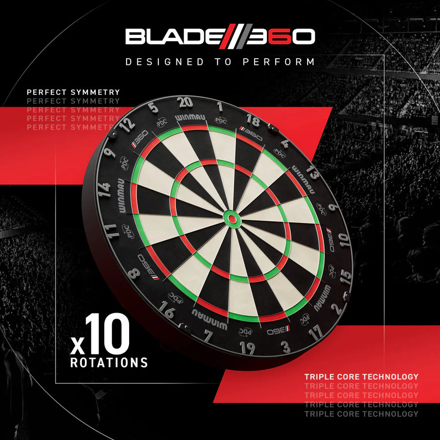 WINMAU - BLADE 360 - TRIPLE CORE - PDC - PROFESSIONAL DARTBOARD