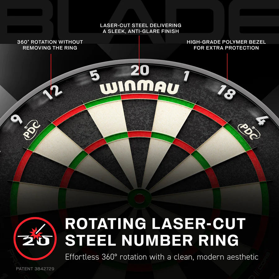 WINMAU - BLADE X - PRO CORE - PROFESSIONAL DART BOARD