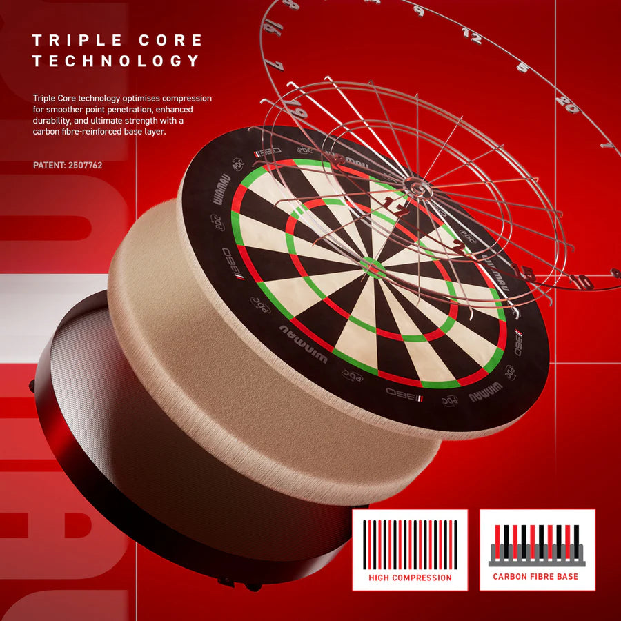 WINMAU - BLADE 360 - TRIPLE CORE - PDC - PROFESSIONAL DARTBOARD