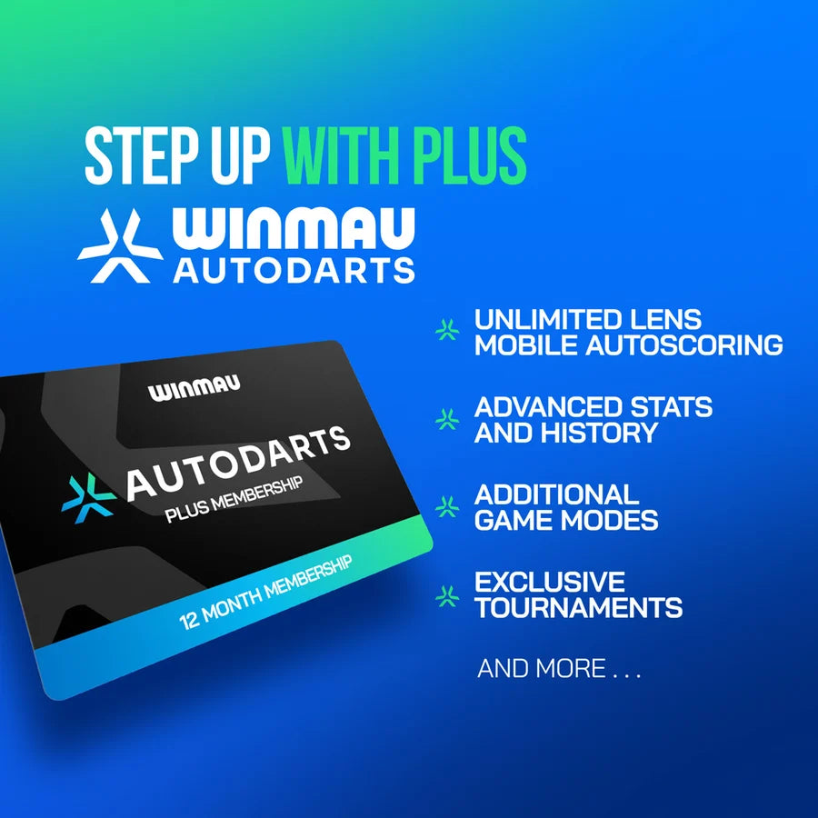 WINMAU - AUTODARTS - 12 MONTHS SUBSCRIPTION & DEVICE STAND/TRIPOD