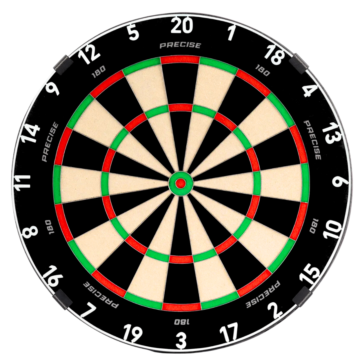 PRECISE 180 - ENDORPHINE - PROFESSIONAL DARTBOARD - WITH CLASSIC WHITE RING