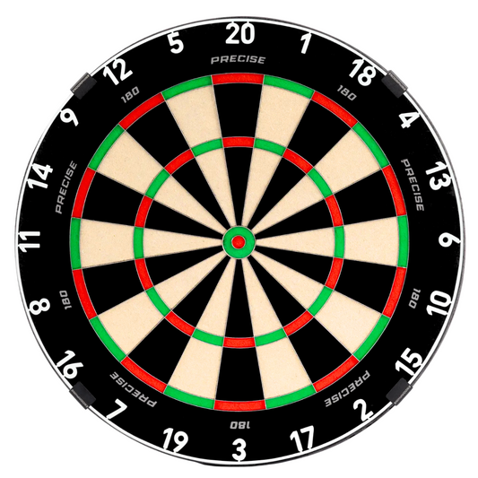 PRECISE 180 - ENDORPHINE - PROFESSIONAL DARTBOARD - WITH CLASSIC WHITE RING