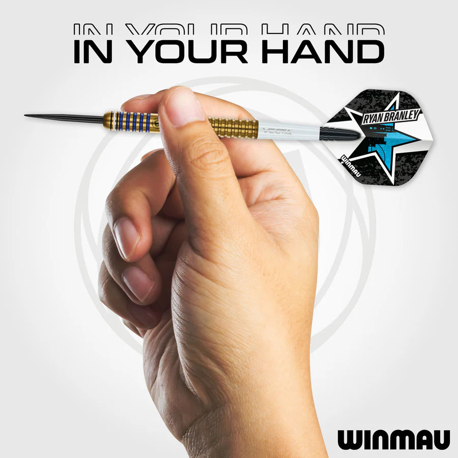 WINMAU - RYAN BRANLEY - v1 - STEEL TIP DARTS - 90% - 23g