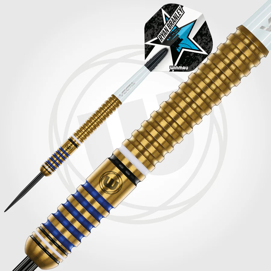 WINMAU - RYAN BRANLEY - v1 - STEEL TIP DARTS - 90% - 23g