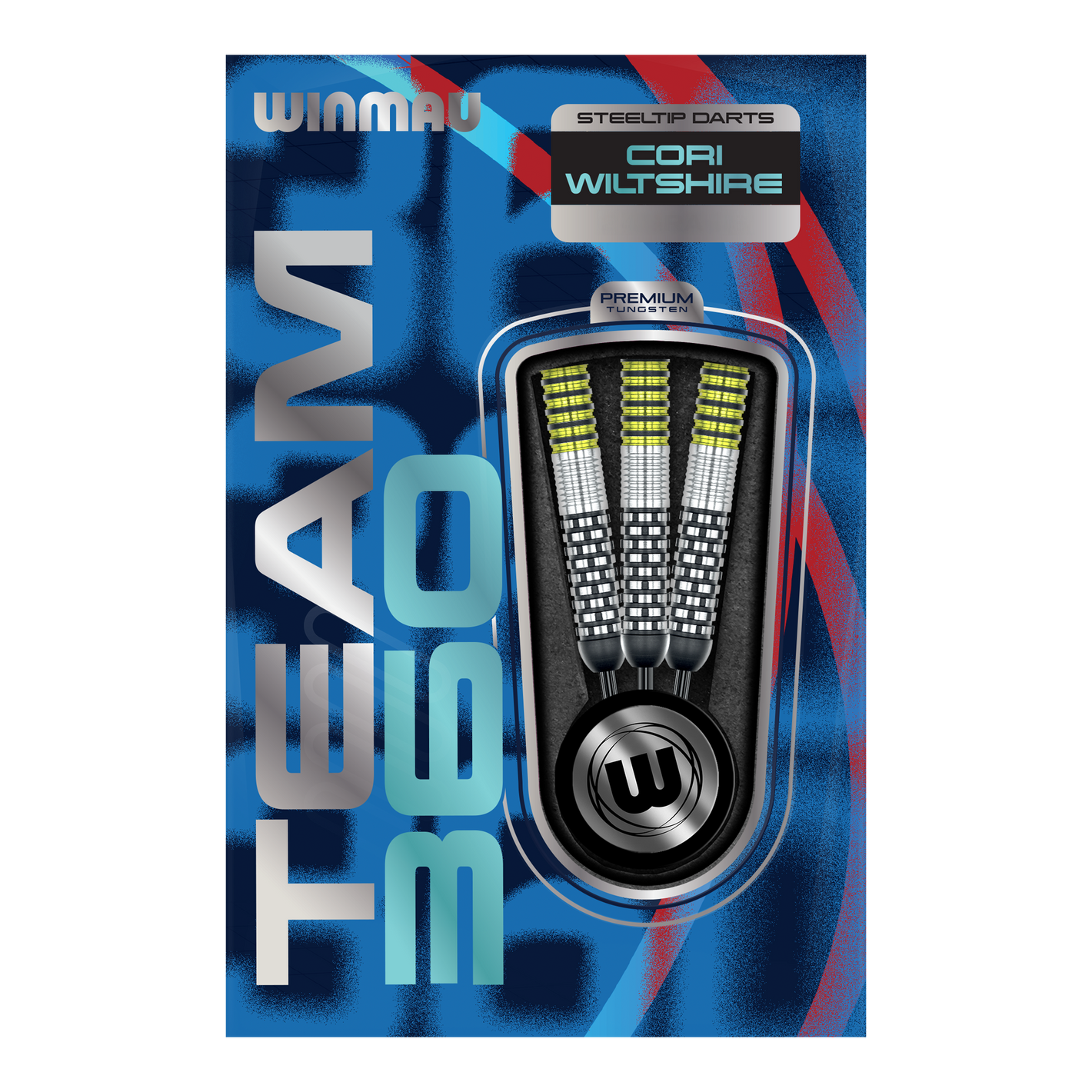 WINMAU - CORI WILTSHIRE - TEAM 360 - STEEL TIP DARTS - 90% - 24g