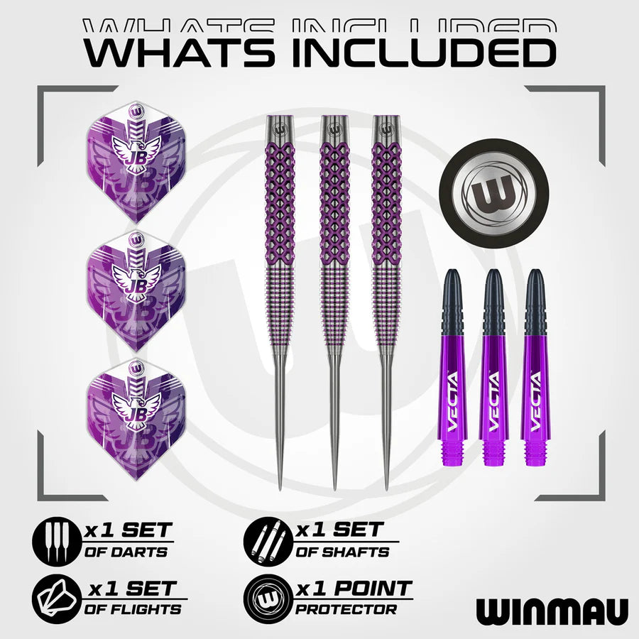 WINMAU - JOHN BROWN - SIGNATURE EDITION - STEEL TIP DARTS - 90% - 22g