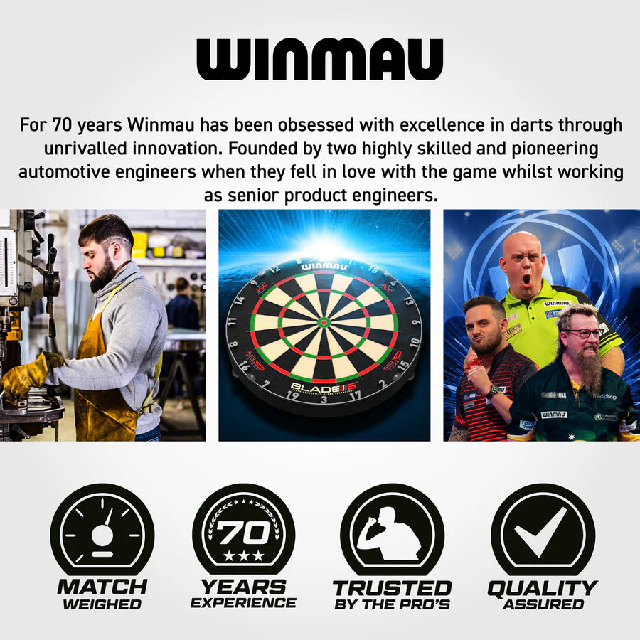 WINMAU - JOHN BROWN - SIGNATURE EDITION - STEEL TIP DARTS - 90% - 22g