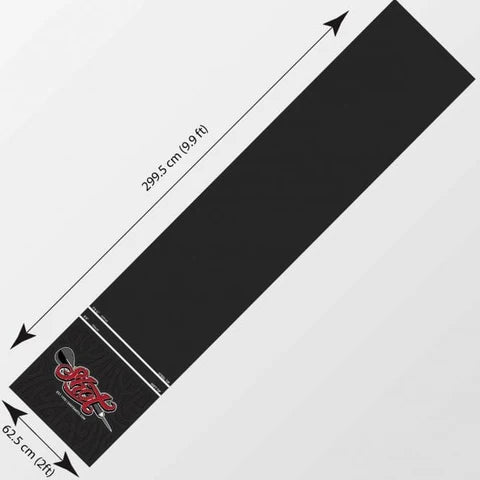 SHOT - DARTS MAT -  HEAVY DUTY RUBBER - PRO LEVEL DART MAT 300cm x 60cm