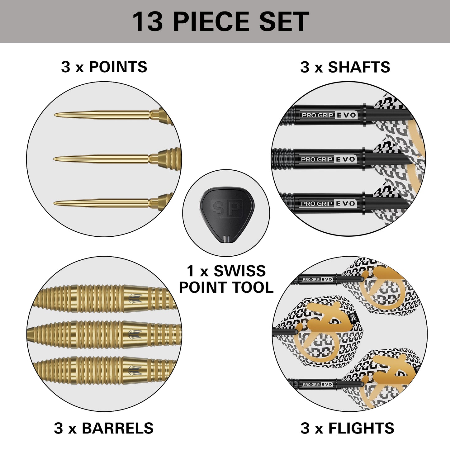 TARGET - BOLIDE - ENVY - 05 - SWISS POINT DARTS - 90% - 22g/24g/26g