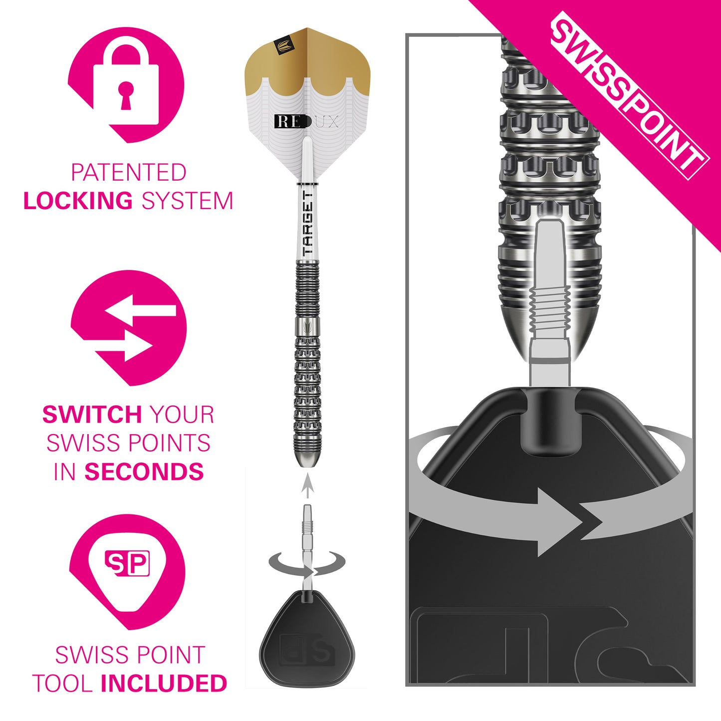 TARGET - REDUX - 03 - PIXEL GRIP - 2025 - SWISS POINT - 90% - 22g/24g/26g