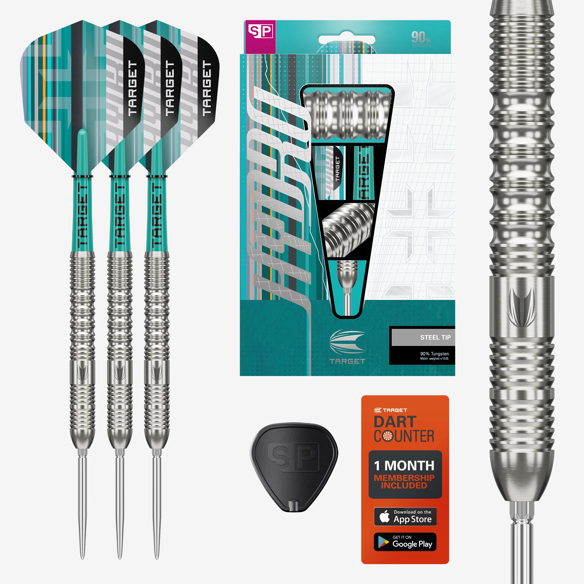 TARGET - HYDRO - 01 - SWISS POINT DARTS - 90% - 22g/23g/24g – www