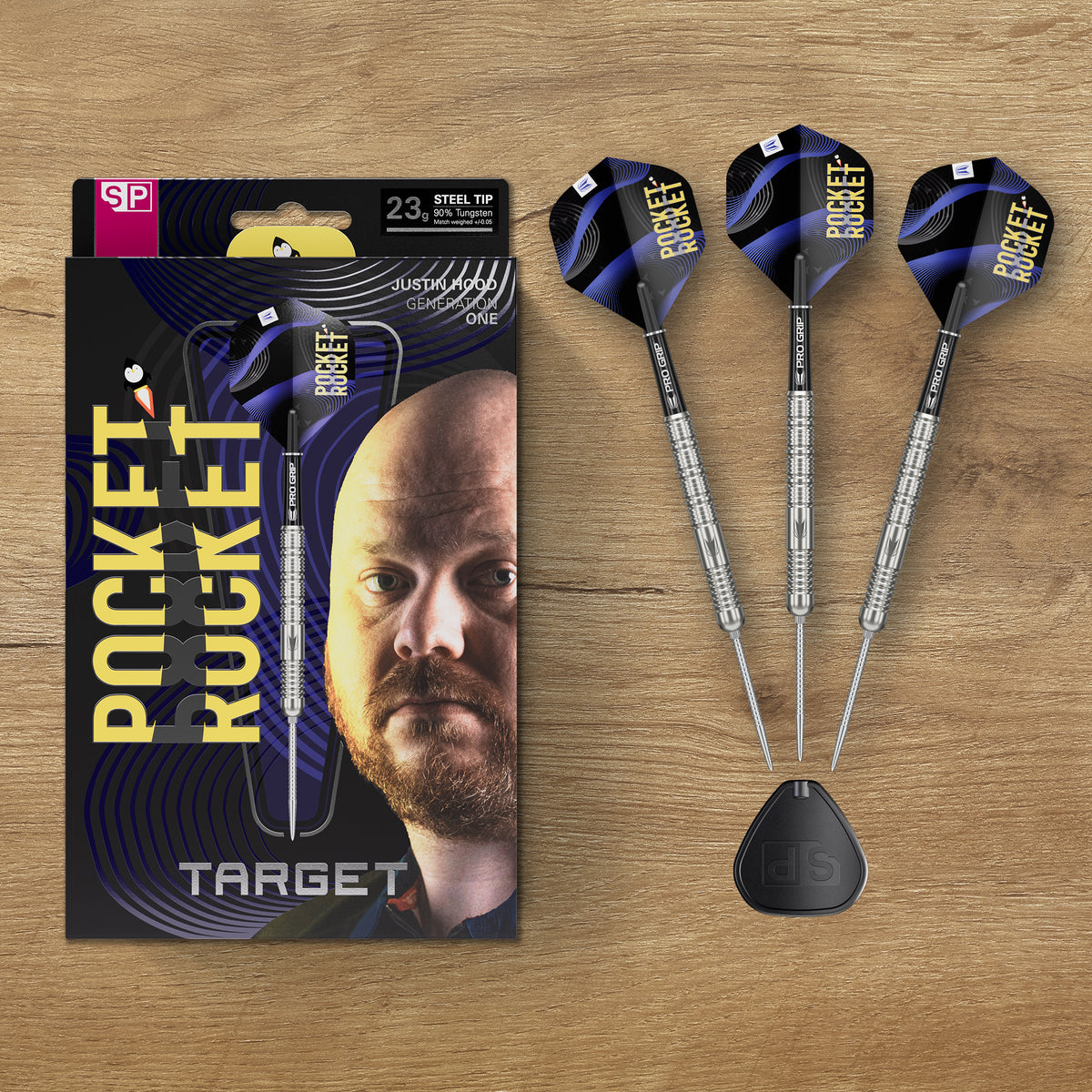 TARGET - JUSTIN HOOD - SWISS POINT DARTS - 90% - 23g