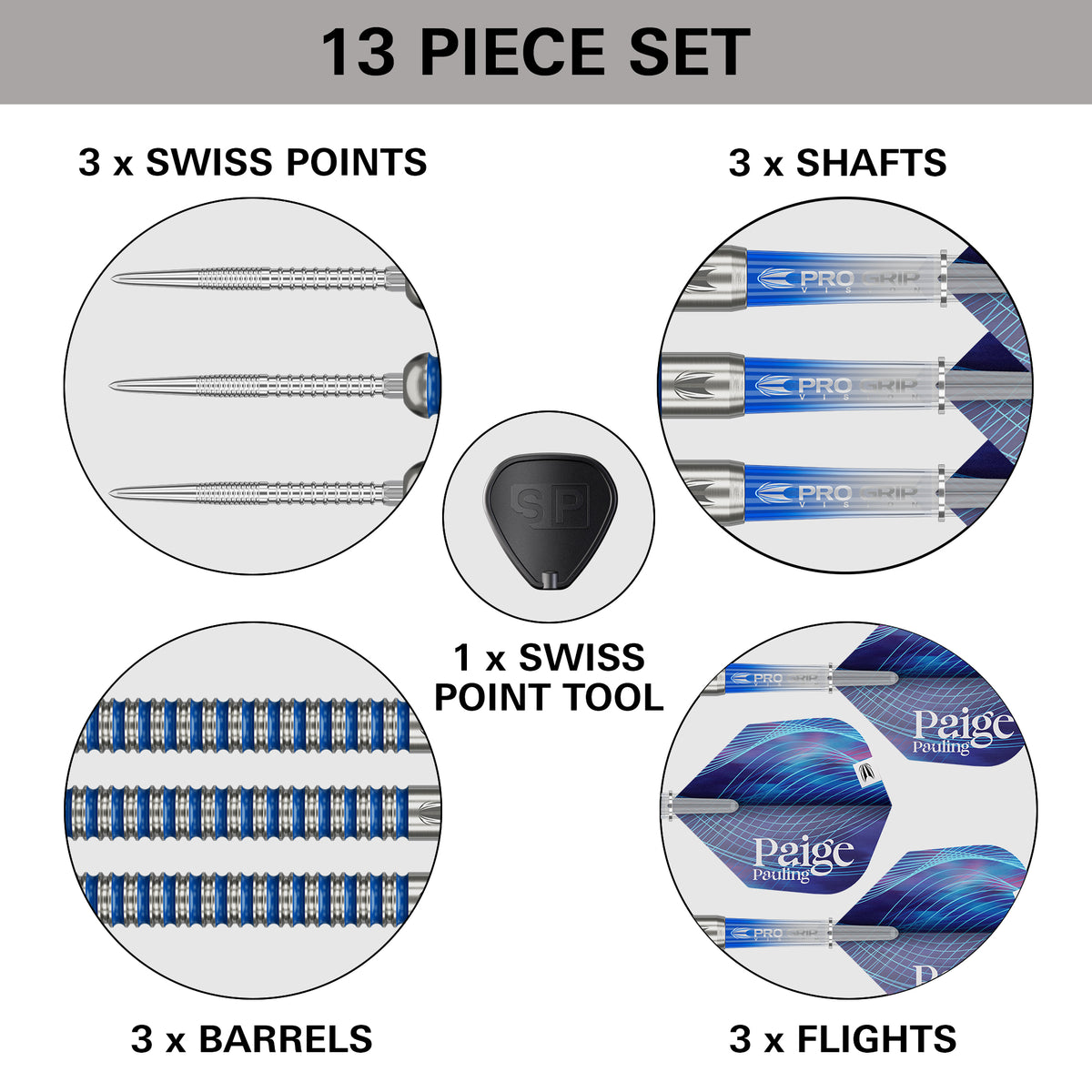 TARGET - PAIGE PAULING - SWISS POINT DARTS - 90% - 22g