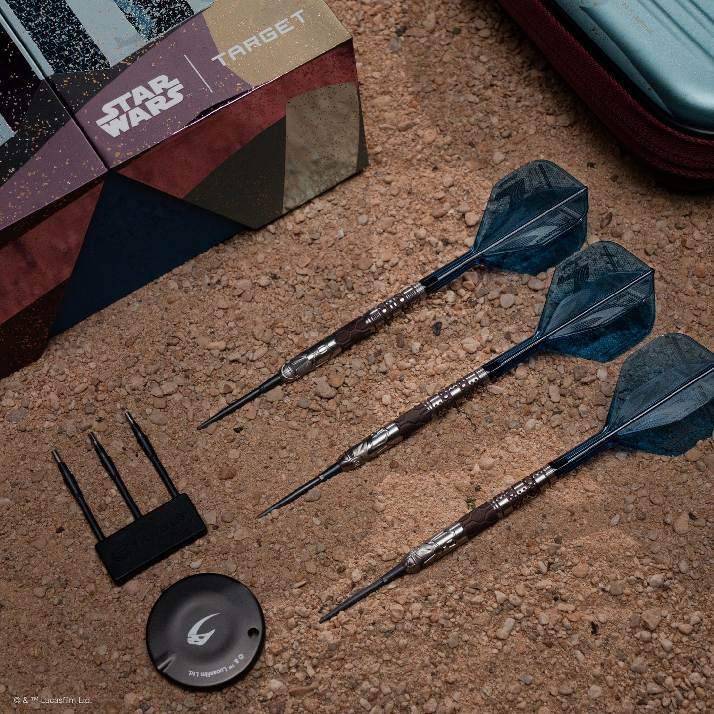TARGET - STAR WARS - MANDALORIAN - SWISS POINT DARTS - 95% - 22g/24g/26g