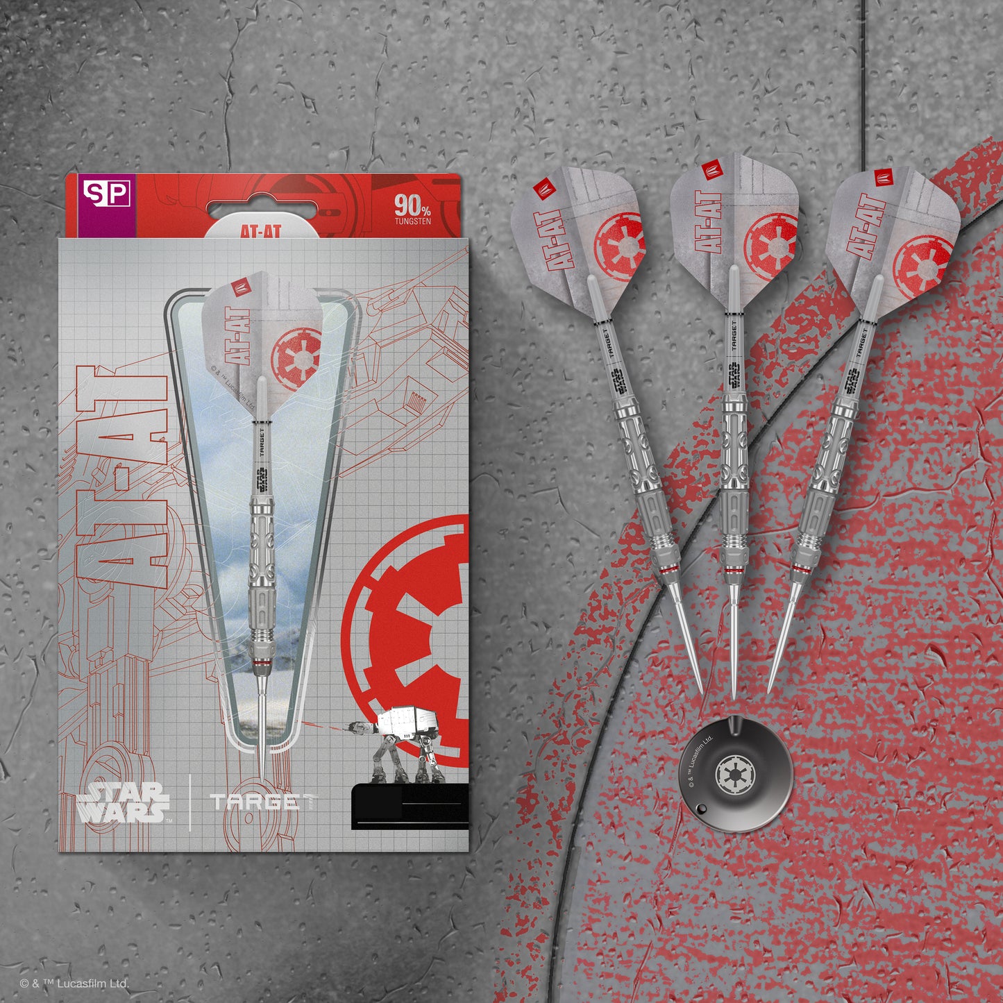 TARGET - STAR WARS - AT AT - SWISS POINT DARTS - 90% - 23g/24g/25g
