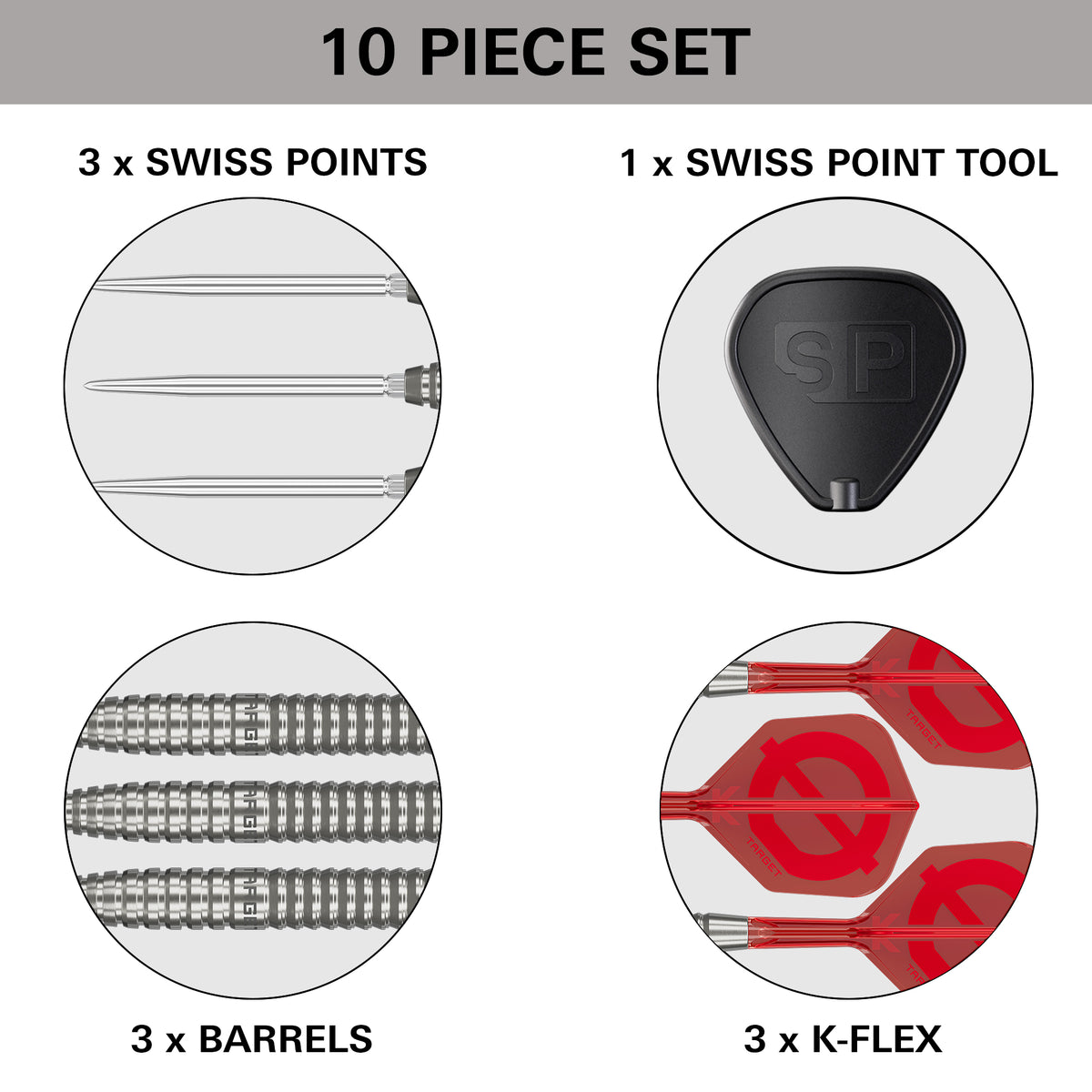 TARGET - GROUP Ø - 02 - SWISS POINT DARTS - 50% - 21g/23g/25g