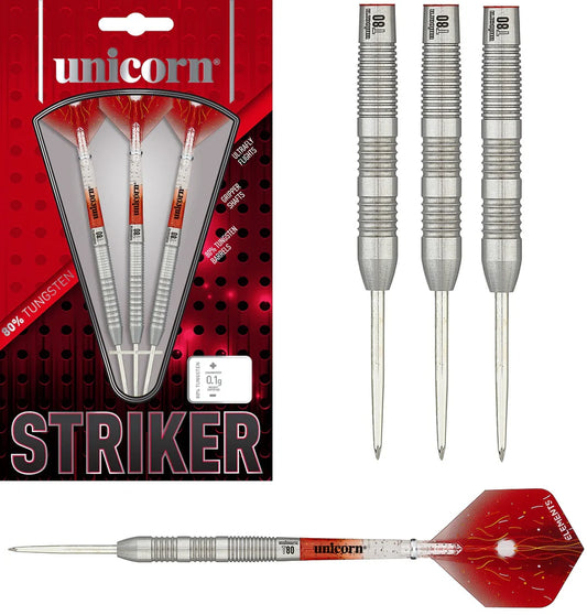 UNICORN - STRIKER - TYPE 3 - STEEL TIP DARTS - 80% - 22g/24g