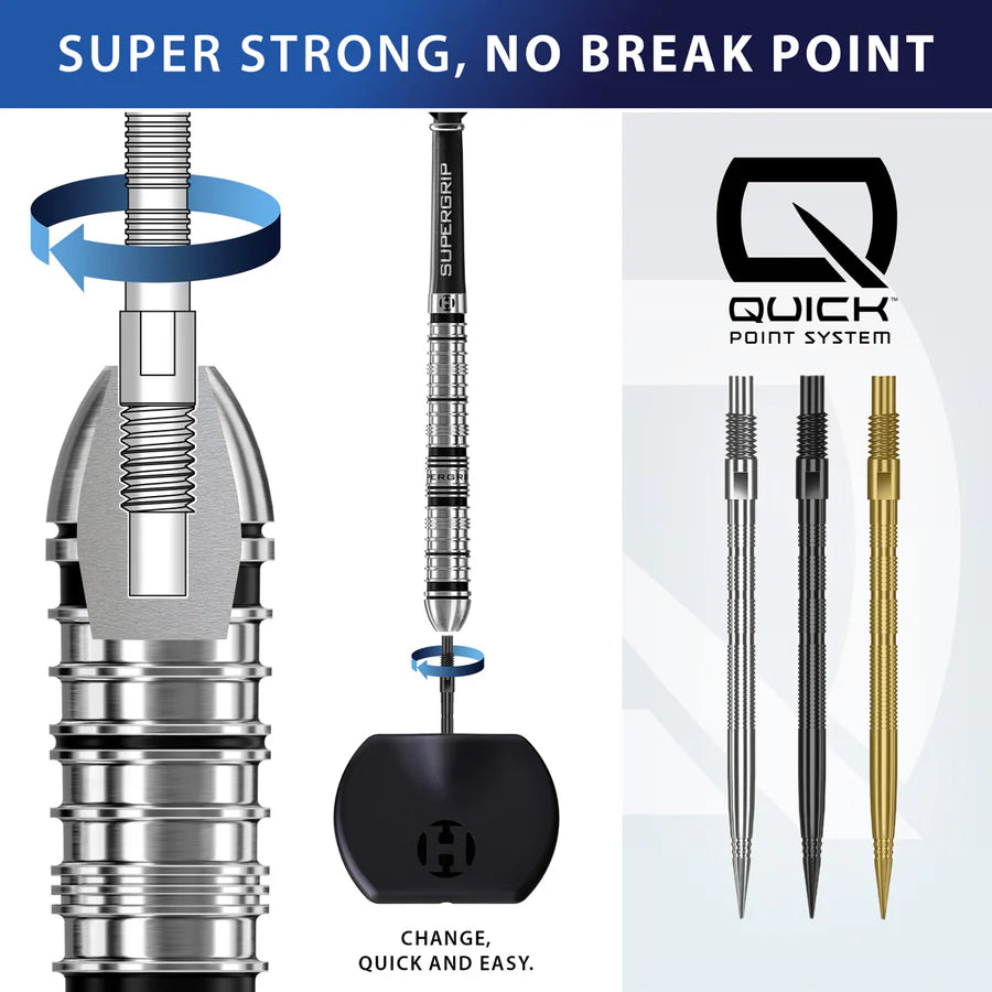 HARROWS - QUICK POINTS - MICRO RIDGE - BLACK/SILVER/GOLD - 26mm/30mm/35mm/40mm